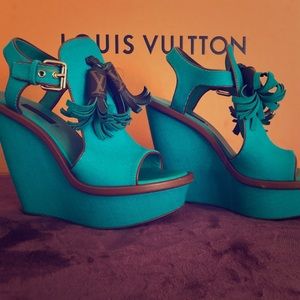 Louis Vuitton Tassel Wedges